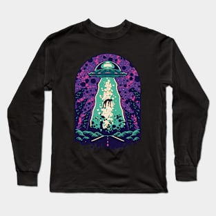 UFO Alien Abduction Extraterrestrial Long Sleeve T-Shirt